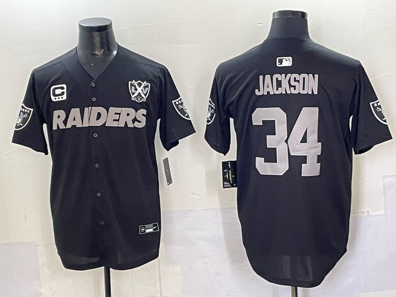 Men Oakland Raiders #2 jackson Black 2025 Nike NFL jersey 005->oakland raiders->NFL Jersey
